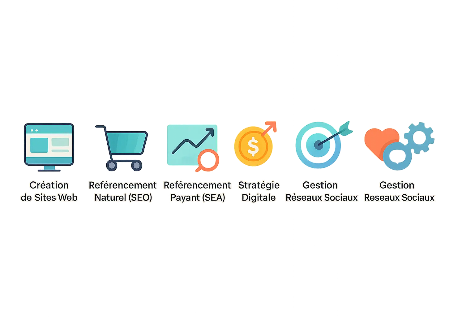 Illustration des services d'une agence web